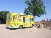 ice cream truck stop for charity golf