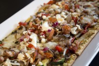 vegetarian flat bread appetizer guelph ontario symposium cafe