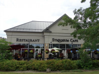 symposium cafe markham restaurant exterior patio